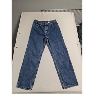 Vtg Levi's 550 Relaxed Fit Straight Womens Denim Jean Sz 16 1/2 W X27 Long